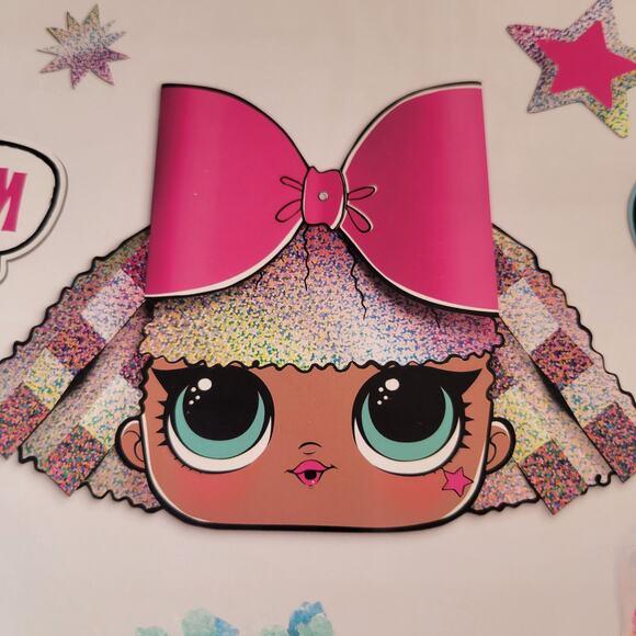 LOL Surprise Wall Decorating Kit Party Cutouts Set of 9 Pieces Birthday - Picture 4 of 11